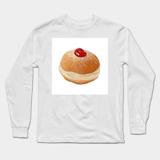 Sufganiyah a jelly doughnut Long Sleeve T-Shirt